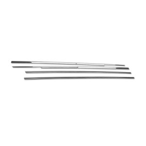 Honda Civic Window Trim - Omac - S.Steel - Gloss Silver - '01-'05 Honda Civic Window Trim - Omac - S.Steel - Gloss Silver - '01-'05
